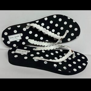 KATE SPADE WOMENS POLKA DOT SANDALS FLIP FLOPS